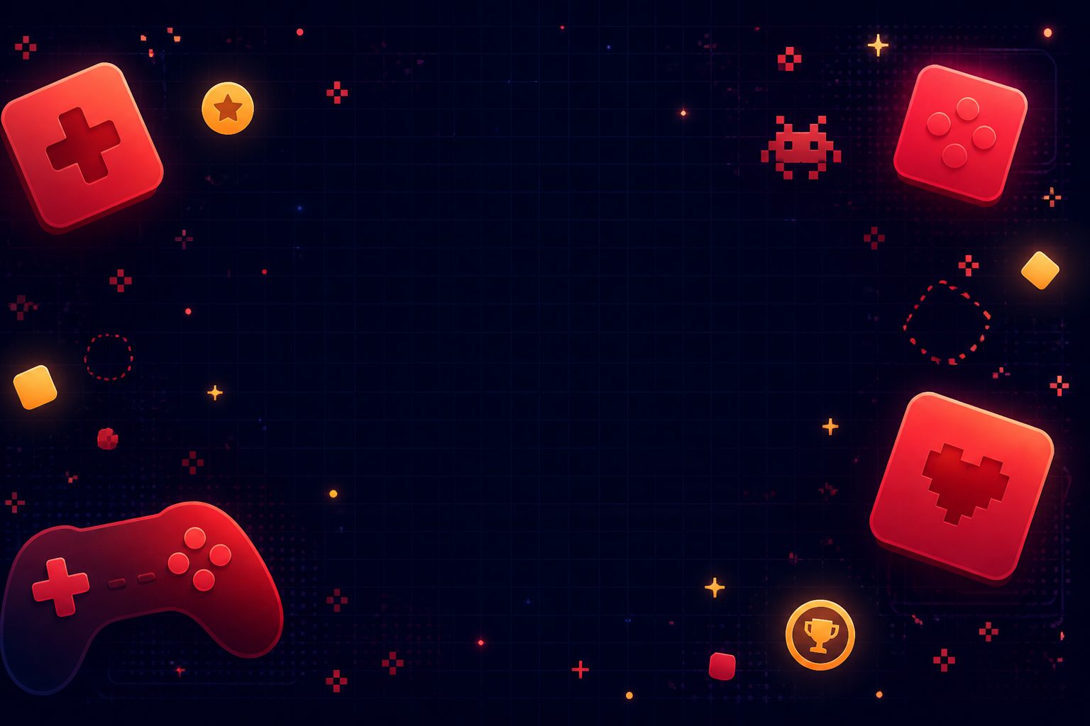 Game Sultan oyun geliştirme platformu için renkli ve teknolojik soyut arka plan